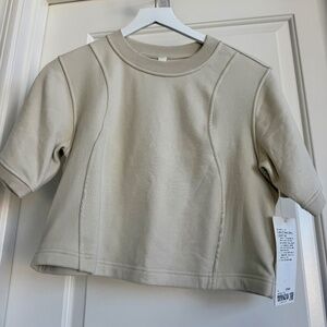Luulemon Cotton French Terry + Swift Tee NWT, Size 4